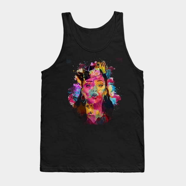 Rihanna - Watercolor Illustration Tank Top by Punyaomyule